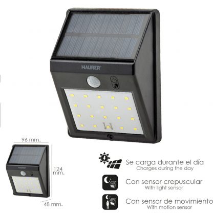 Aplique solar led Maurer