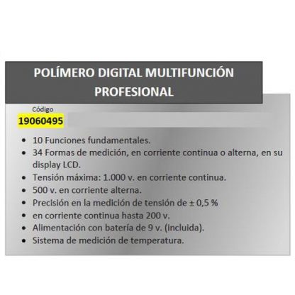 Multímetro digital profesional Maurer